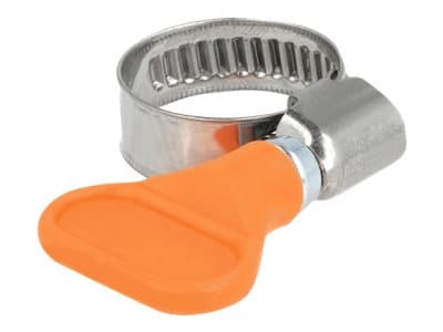 DeLOCK 19512, Butterfly clamp, Oranssi, Muovi, Ruostumaton teräs, Muovipussi, 1,2 cm, 2 cm