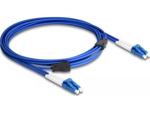 Delock - Nettverkskabel - LC-enkeltmodus (hann) til LC-enkeltmodus (hann) - 3 m - 3 mm - fiberoptisk - dupleks - 9 / 125 micron - OS2 - halogenfri -