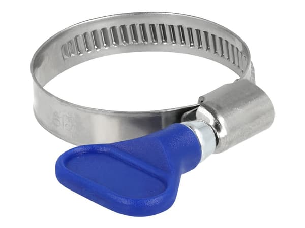 DeLOCK 19515, Butterfly clamp, Sininen, Muovi, Ruostumaton teräs, Muovipussi, 2,5 cm, 4 cm