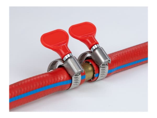 Delock - Hose clamp - lämplig för 40 - 60 mm hose - röd (paket om 5)