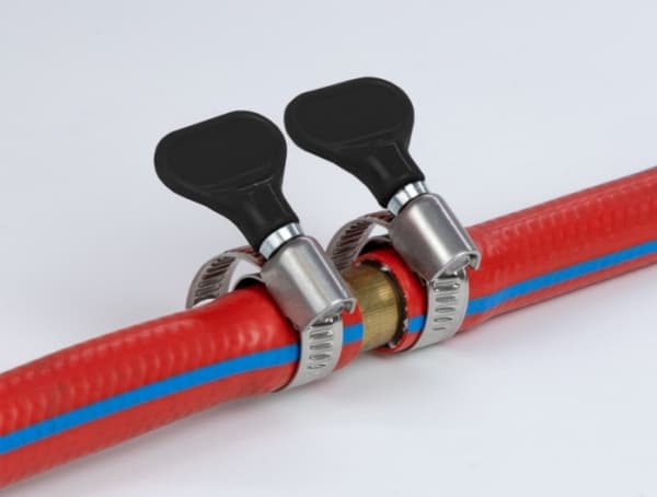 Delock - Hose clamp - lämplig för 8 - 12 mm hose - svart (paket om 5)