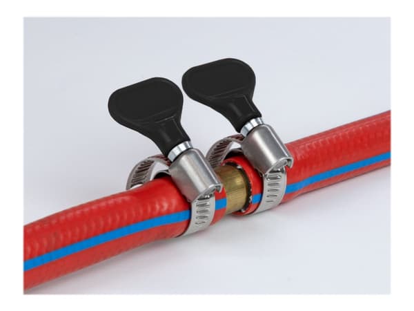 Delock - Hose clamp - lämplig för 8 - 12 mm hose - svart (paket om 5)