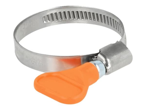 DeLOCK 19516, Butterfly clamp, Oranssi, Muovi, Ruostumaton teräs, Muovipussi, 3 cm, 4,5 cm