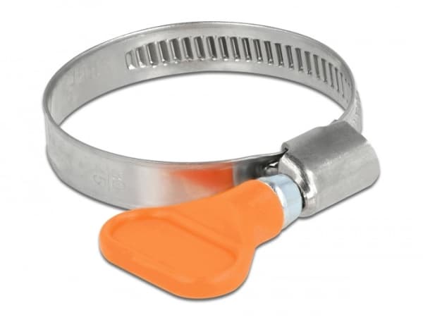 DeLOCK 19516, Butterfly clamp, Oranssi, Muovi, Ruostumaton teräs, Muovipussi, 3 cm, 4,5 cm