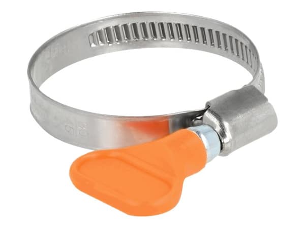 DeLOCK 19516, Butterfly clamp, Oranssi, Muovi, Ruostumaton teräs, Muovipussi, 3 cm, 4,5 cm