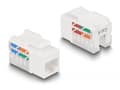 Miniatyrbild 4 av 5: Delock - Modular insert holder - keystone LSA set, with clip-on holder - CAT 6 - RJ-11, RJ-45 - svart