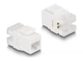 Miniatyrbild 5 av 5: Delock - Modular insert holder - keystone LSA set, with clip-on holder - CAT 6 - RJ-11, RJ-45 - svart
