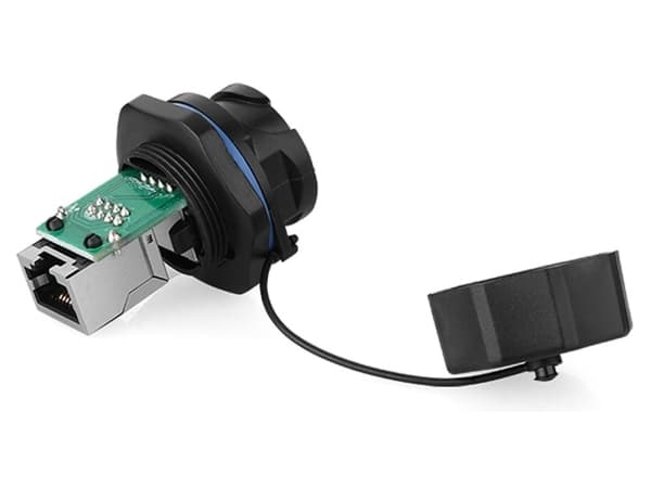 Alcasa IC06-R102, RJ45, Sort, Kopper, Plast, Silikagel, IP65, IP67, -40 - 80 °C