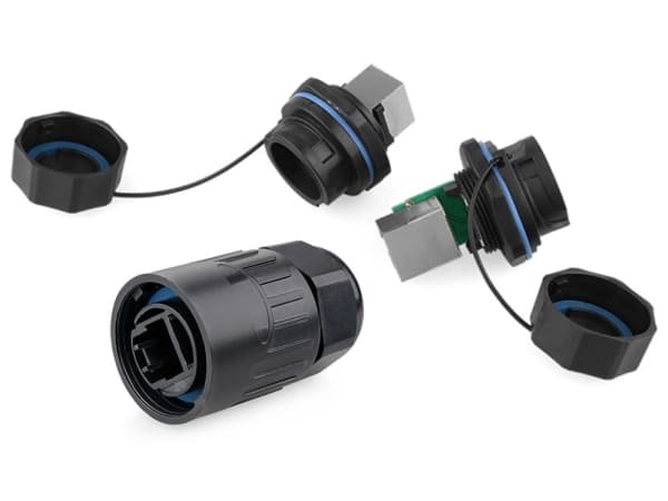 Alcasa IC06-R102, RJ45, Sort, Kopper, Plast, Silikagel, IP65, IP67, -40 - 80 °C