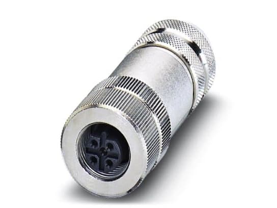 Phoenix Contact 1507777, M12, Rustfritt stål, Zink, Nickel, IP67, 4 A
