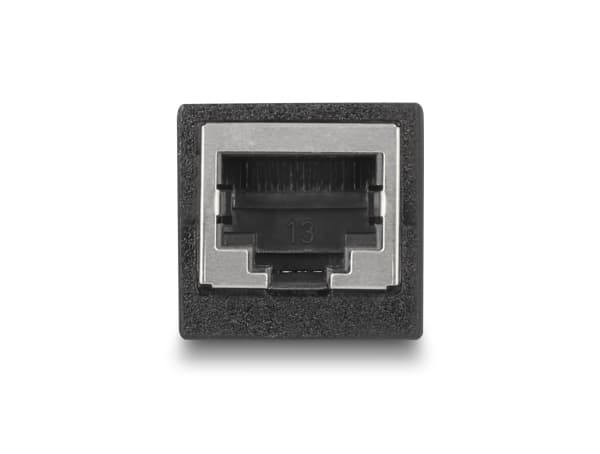 Delock Adapter RJ45 Buchse till RJ45 Buchse Cat.6 schwarz