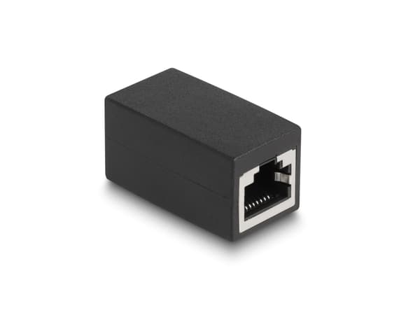 Delock Adapter RJ45 Buchse till RJ45 Buchse Cat.6 schwarz