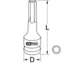 Miniatyrbilde 2 av 2: KS Tools 911.0927-E, Kraftpipe, 1 hoder, 1/2", Krom-molybden, 102 g, 75 mm