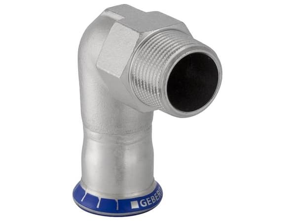 35 mm x 1,1/4" Vinkel RF-uttag/nippel Mapress