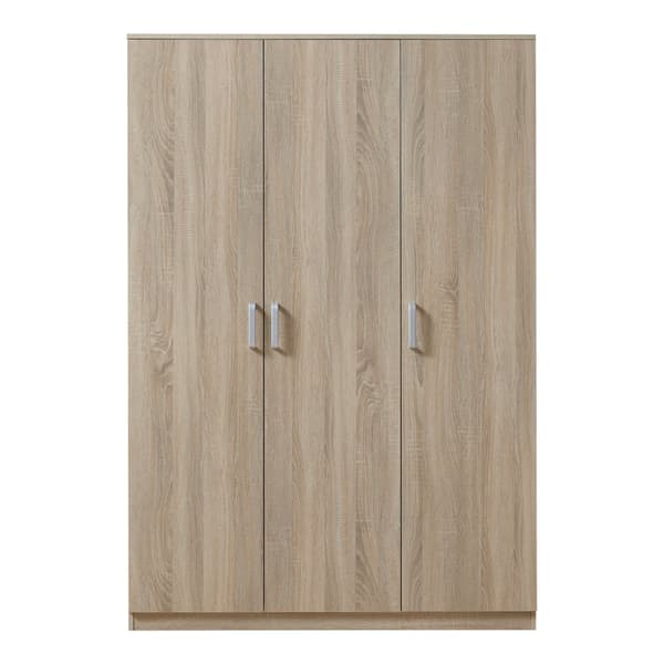 Klädskåp Bodolz garderob sonoma ek 176x80x52 cm 5 fack [en.casa]