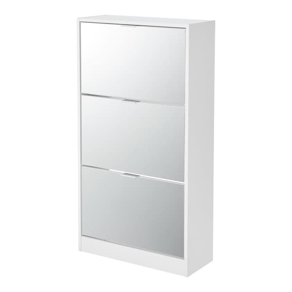 Skoskåp Kragerø 115x60x24 cm plats för 12 par skor vit [en.casa]
