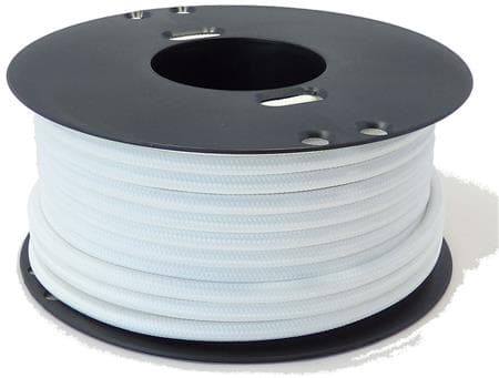 TRÅD 2X0,75 70 GR TEXTIL HVID RG25 - (25 meter)