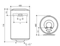 Miniatyrbilde 1 av 2: Regent Electric Water Heater Reg 80 V Eu2