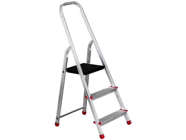 Haushalt Household Ladder 3-Steps Alum