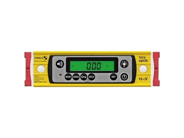 Stabila TECH 196 DL 19831 Digitaalinen vaterpas #####with slip stopper, #####incl. bag 23 cm 0,5 mm/m