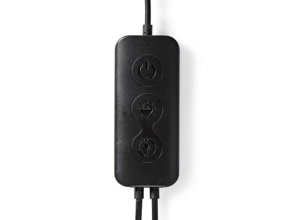 Nedis WIFILD20RGBW, Smartbordlampe, Wi-Fi, Aluminium, Sort, LED, Metall, Silikon, Kjølig hvit, Multi, Varm hvit