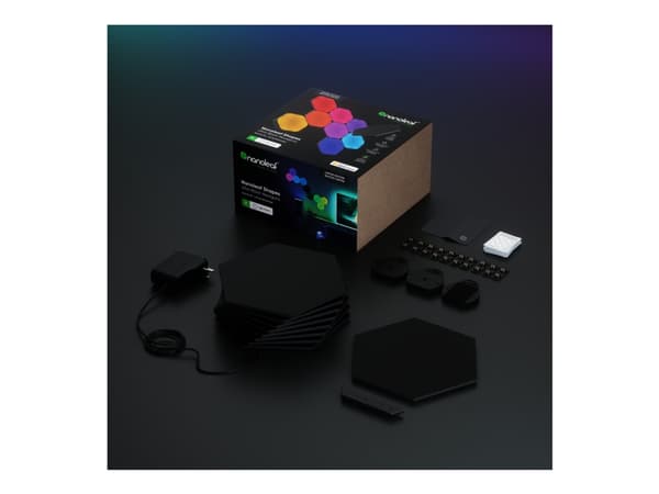 Nanoleaf Shapes Starter Kit - Ljuspanelskit - LED - sexhörning - svart