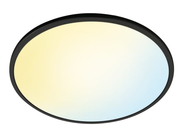 WiZ Superslim Ceiling 32 W, Älykattovalo, Wi-Fi/Bluetooth, Musta, LED, Ei vaihdettavissa oleva hehkulamppu, 2700 K