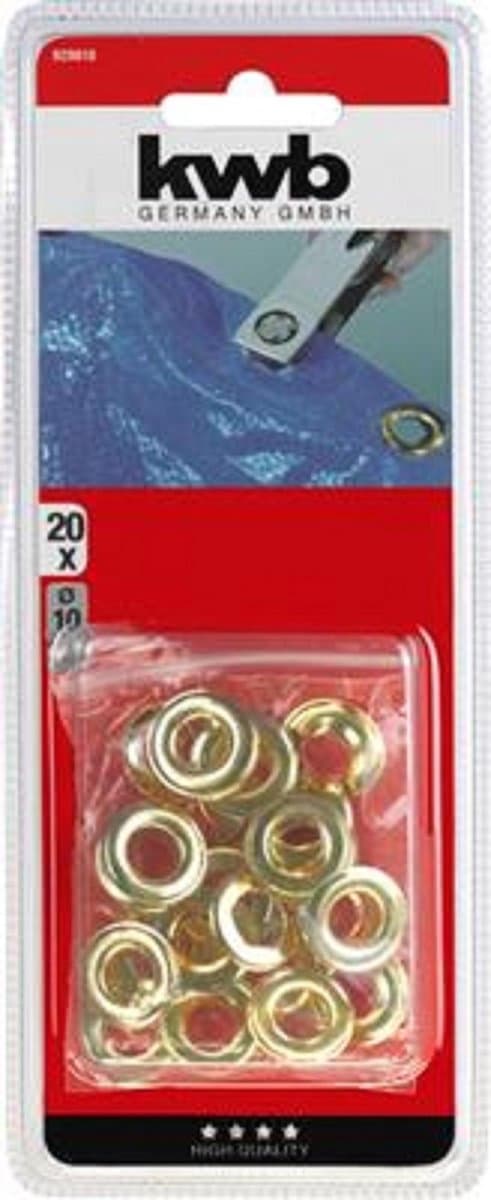 KWB - Sejlringe Messing 10mm - 20 stk