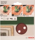 Miniatyrbillede 1 af 4: Bosch 5-delt slibepladesæt til excenterslibere 125 mm - korn 80