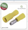 Miniatyrbillede 1 af 4: Quadrios 23C493 Rundt stik 4 mm² - 6 mm² Gul 100 stk.