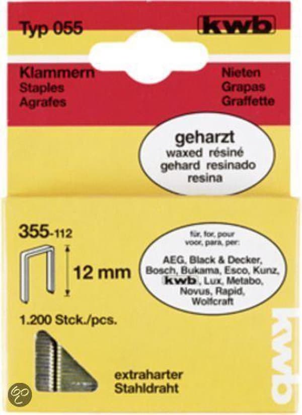 KWB Klammer Hård Type 005C - 26 mm - 600 Stk