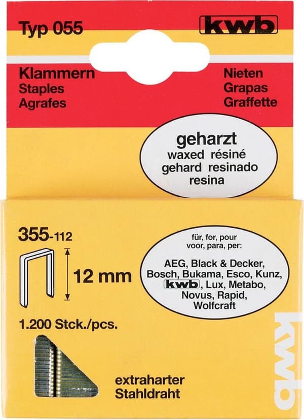 KWB Klammer Hård Type 005C - 26 mm - 600 Stk