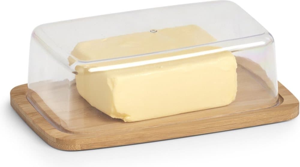 Zeller, Butter Bell, bambu/plast, ostförvaringslåda, ca 19 x 12,5 x 6