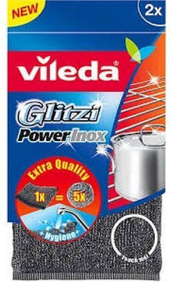 Vileda skursvamp Glitzi Power Inox 2 st