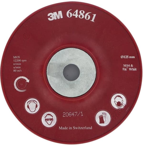 3M Cubitron II Backing Pad HP - 125 mm x M14