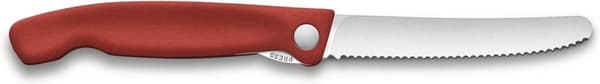Victorinox Swiss Classic vikbar tomatkniv - 11cm - tandad - röd