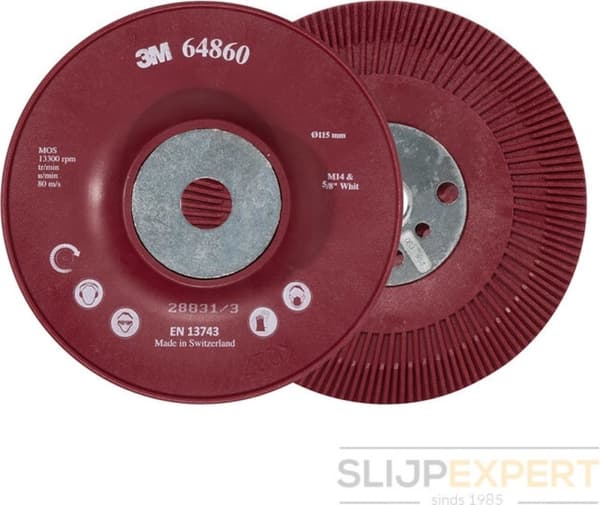 3M™ bagplade til fiberskiver til Cubitron™ II 115 mm