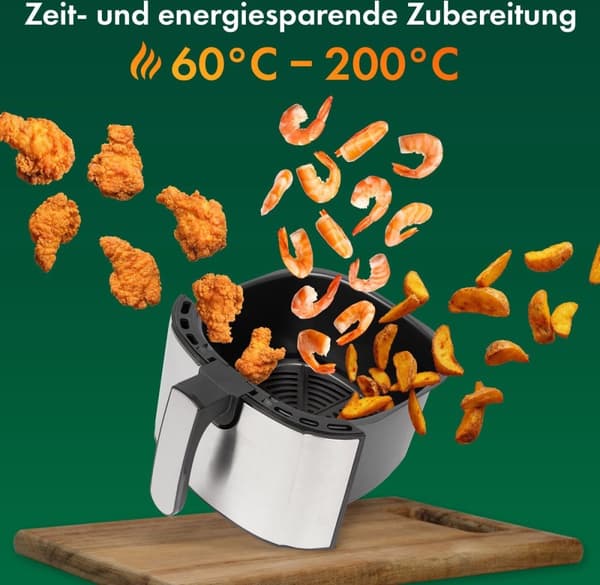 ProfiCook FR 1239 H - Varmluftfrituregryde - Airfryer - 5,5 liter - 1400W