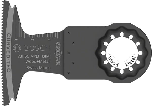 Bosch AII 65 APB - dyksavklinge - til træ, metal, træ med søm, gipsplader, blød plast - 10 stykker - Starlock - bredde: 65 mm