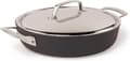Miniatyrbild 1 av 3: Demeyere Alu Pro 5 Duraslide Titanium Cooking Pan Low med lock i rostfritt stål, 28cm