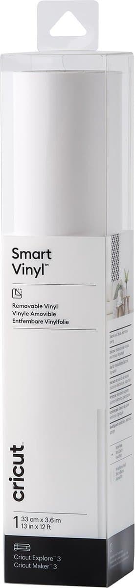 Cricut Smart Vinyl Aftagelig 33x366 cm 1 ark (hvid)