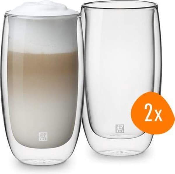 Zwilling Sorrento Dobbeltvægget Latte Macchiato glas - 350 ml - 2 stk.