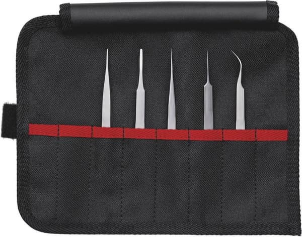 KNIPEX precisionspincettset, 5 st