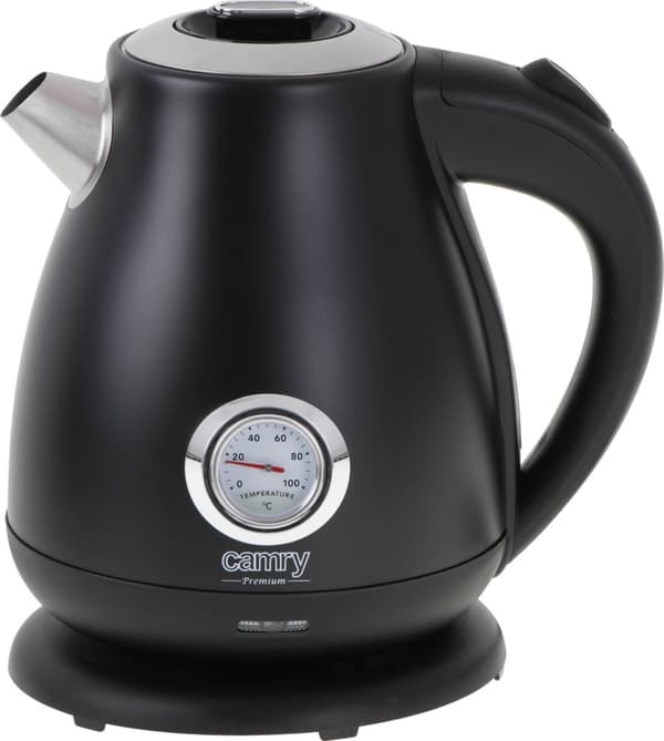 Camry CR 1344 - Elkedel med termometer - 1,7 liter - sort