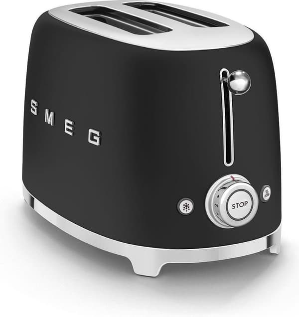 SMEG TSF01BLMEU - Leivänpaahdin - Matt Black - 2x2 - 950W - 6 tasoa