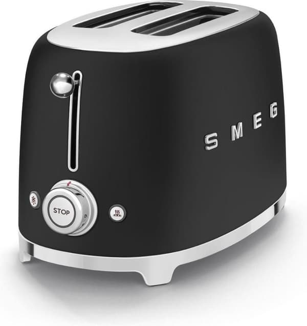 SMEG TSF01BLMEU - Leivänpaahdin - Matt Black - 2x2 - 950W - 6 tasoa