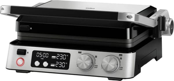 Braun CG7040 CG BRAUN STEELBK Kontaktigrilli Pöytäajastintoiminto, Taitettava, Näytöllä, Kannettava Musta, Ruostumaton teräs