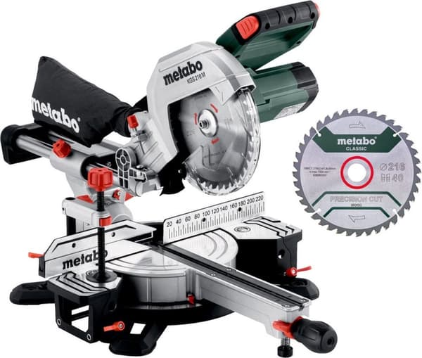 Metabo KGS 216 M SET (613216900) AVSNITT SÅGLÅDA; MED DRAGFUNKTION