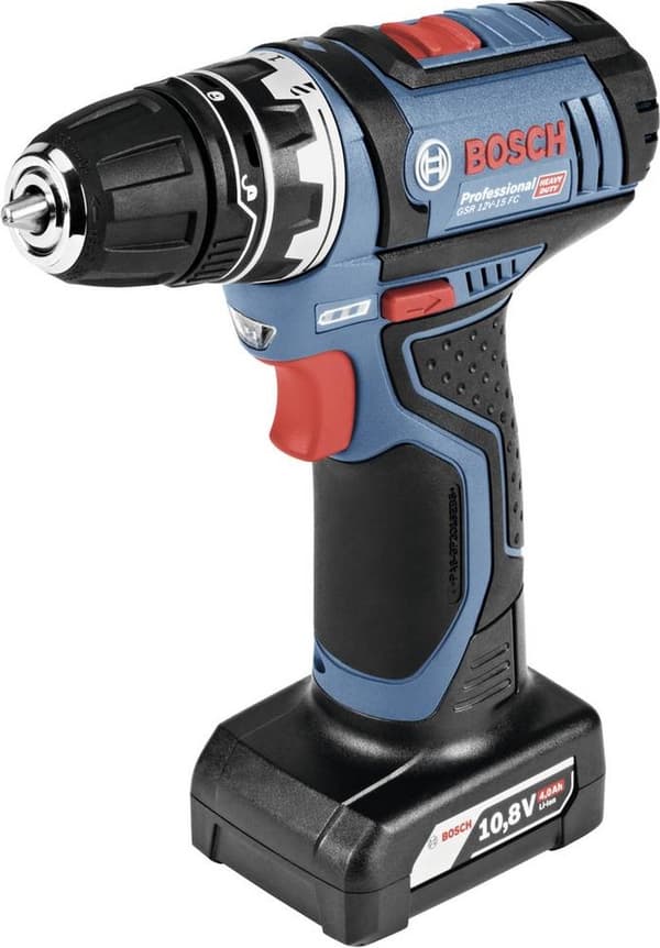 Bosch Professional MP GSR 12V-15 FC 06019F6006 Akku bore-/skruemaskine 12 V Li-ion Inkl. 2 batterier, inkl. oplader, inkl. Kuffert