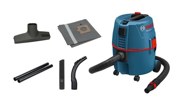 Bosch GAS 20L SFC. Maksimal indgangseffekt: 1200 W. Type: Tromlestøvsuger, Rengøringstype: Tør og våd, Støvbeholdertype: Combi, Støvkapacitet: 6,7 l.